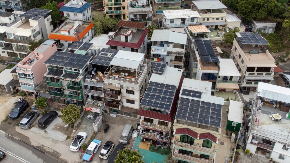 香港村屋安裝太陽能發電板